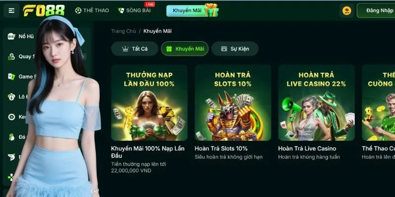 Chương trình khuyến mãi có tại nhà cái uy tín Fo88