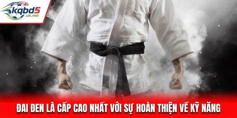 Đai đen là cấp cao nhất với sự hoàn thiện về kỹ năng