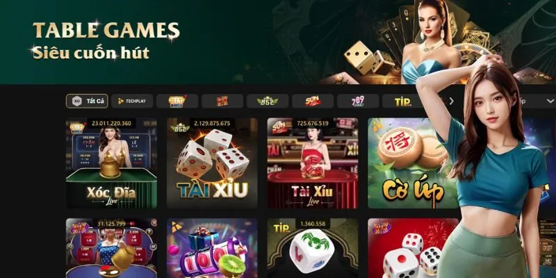 Thư viện trò chơi phong phú đáp ứng đầy đủ sở thích